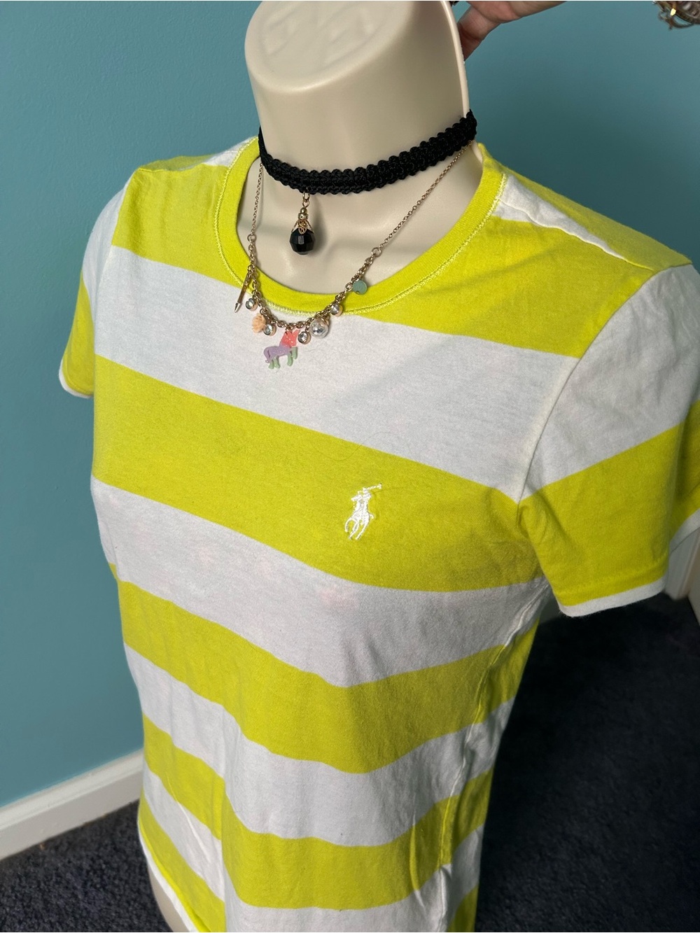 Y2k Ralph Lauren striped spring polo 2000s cutie